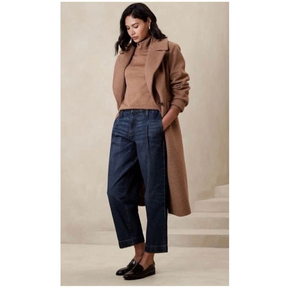 NWT Banana Republic womens mid rise luxe jean mid rise straight 33/16 MSRP $120
